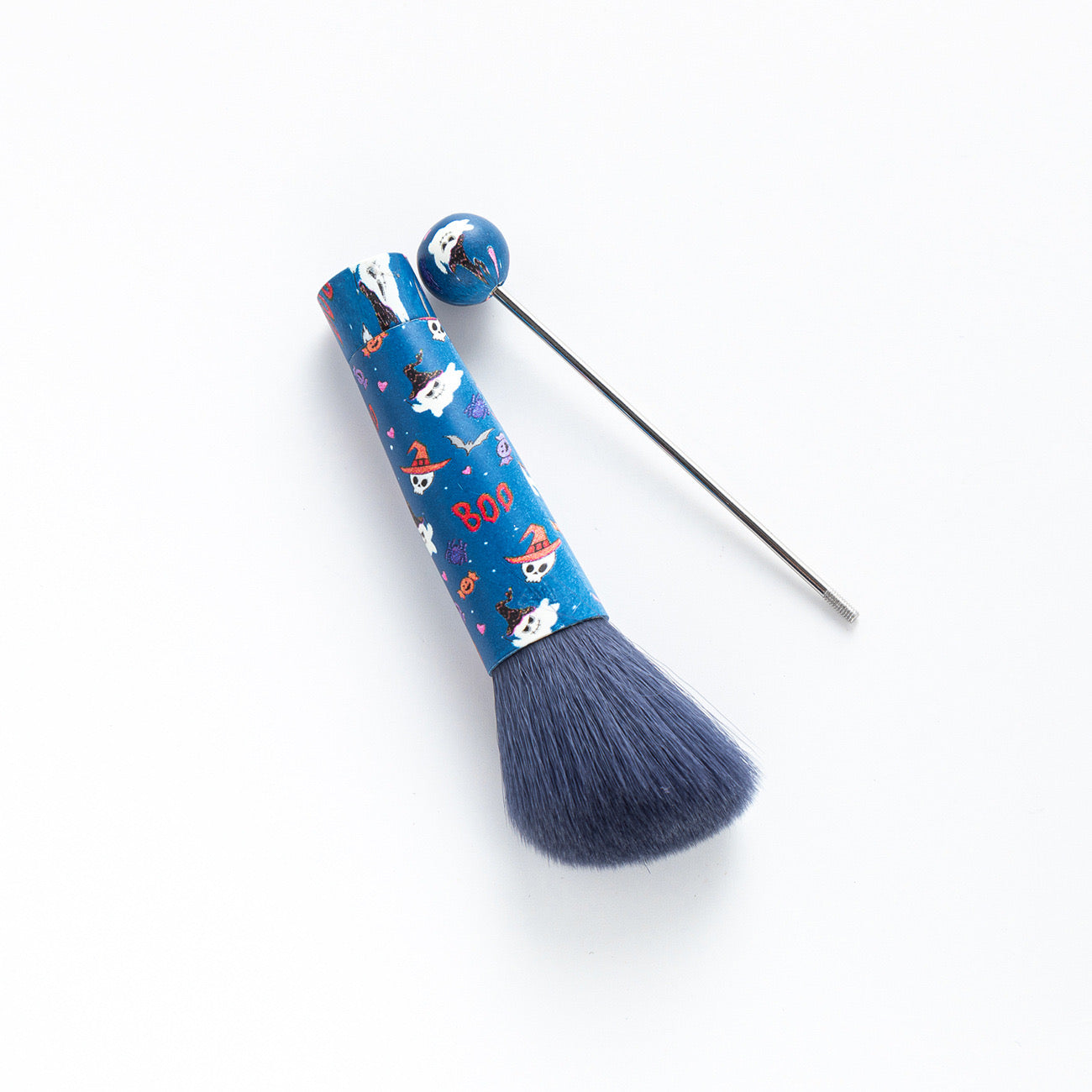 FS2816-Metal Beadable Halloween Printed Makeup Brushes（Five In A Set）