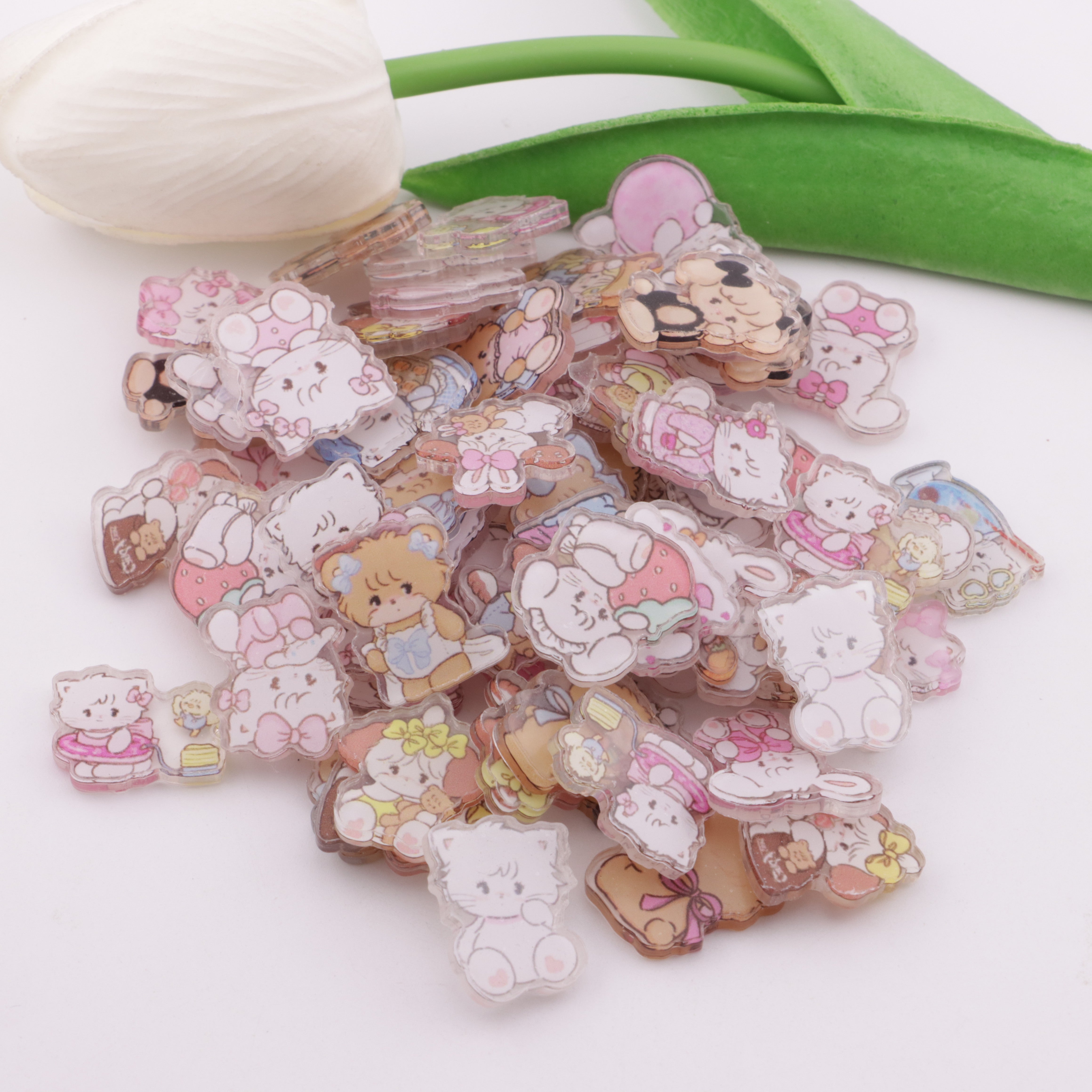 FS4128- 2cm Mikko Charms Non - Holed Acrylic Sheets