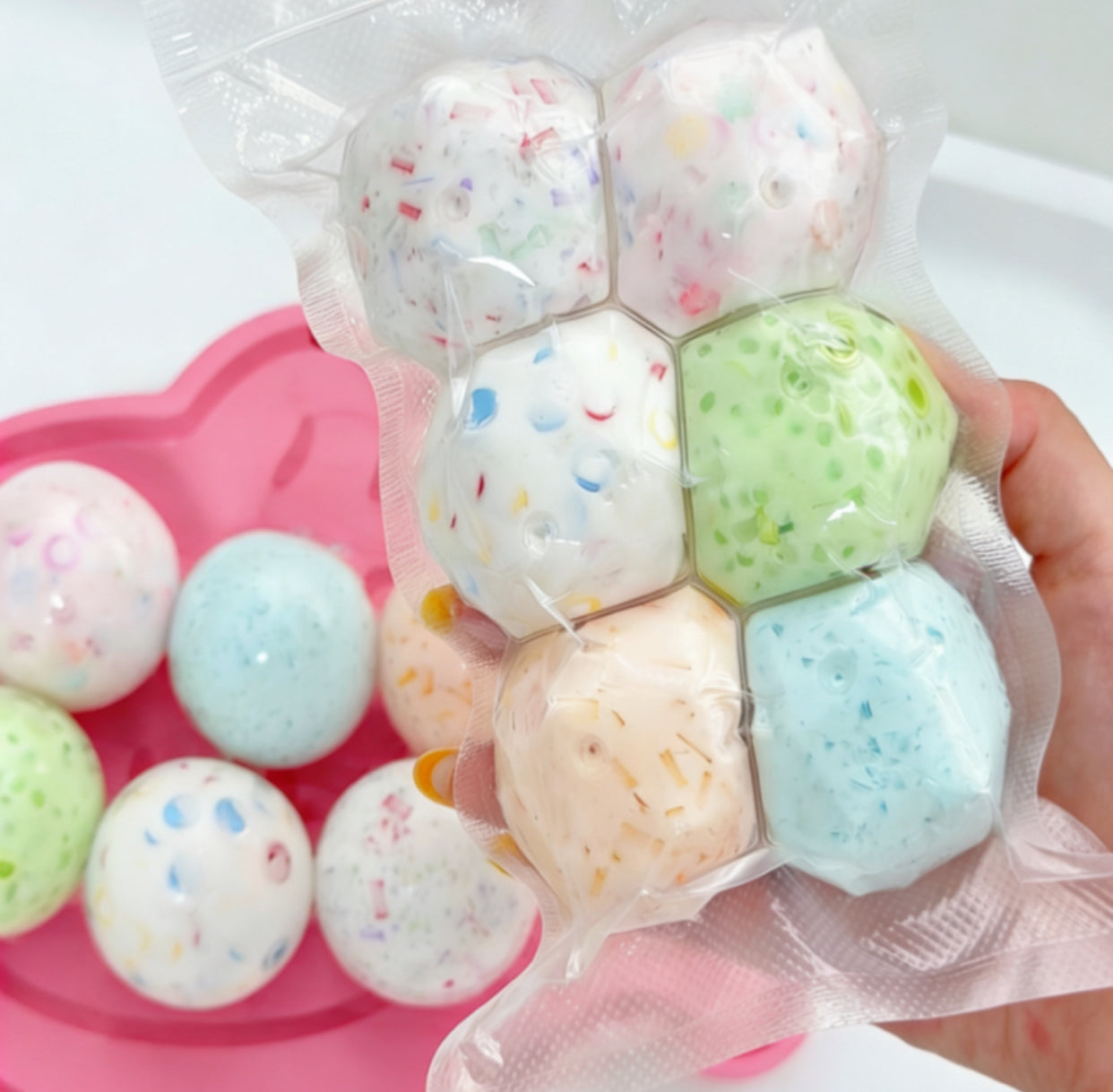 Combo Set Mini Handmade Ball squishy toy（Six kinds of feel）