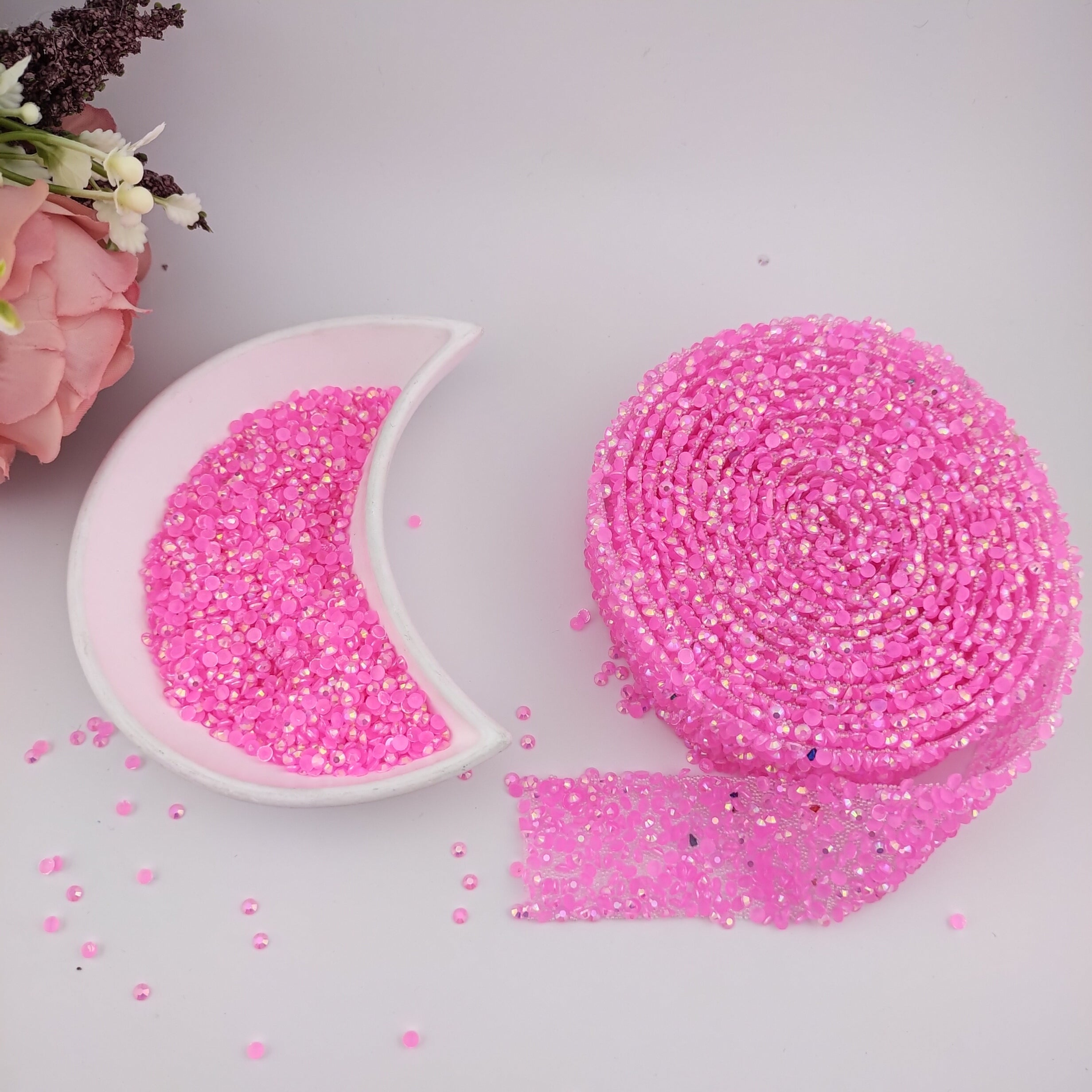 FS1352- 3mm Non Hotfix Jelly Rhinestones Sugar Diamonds For Making Fancy Pens Or Fancy Beads