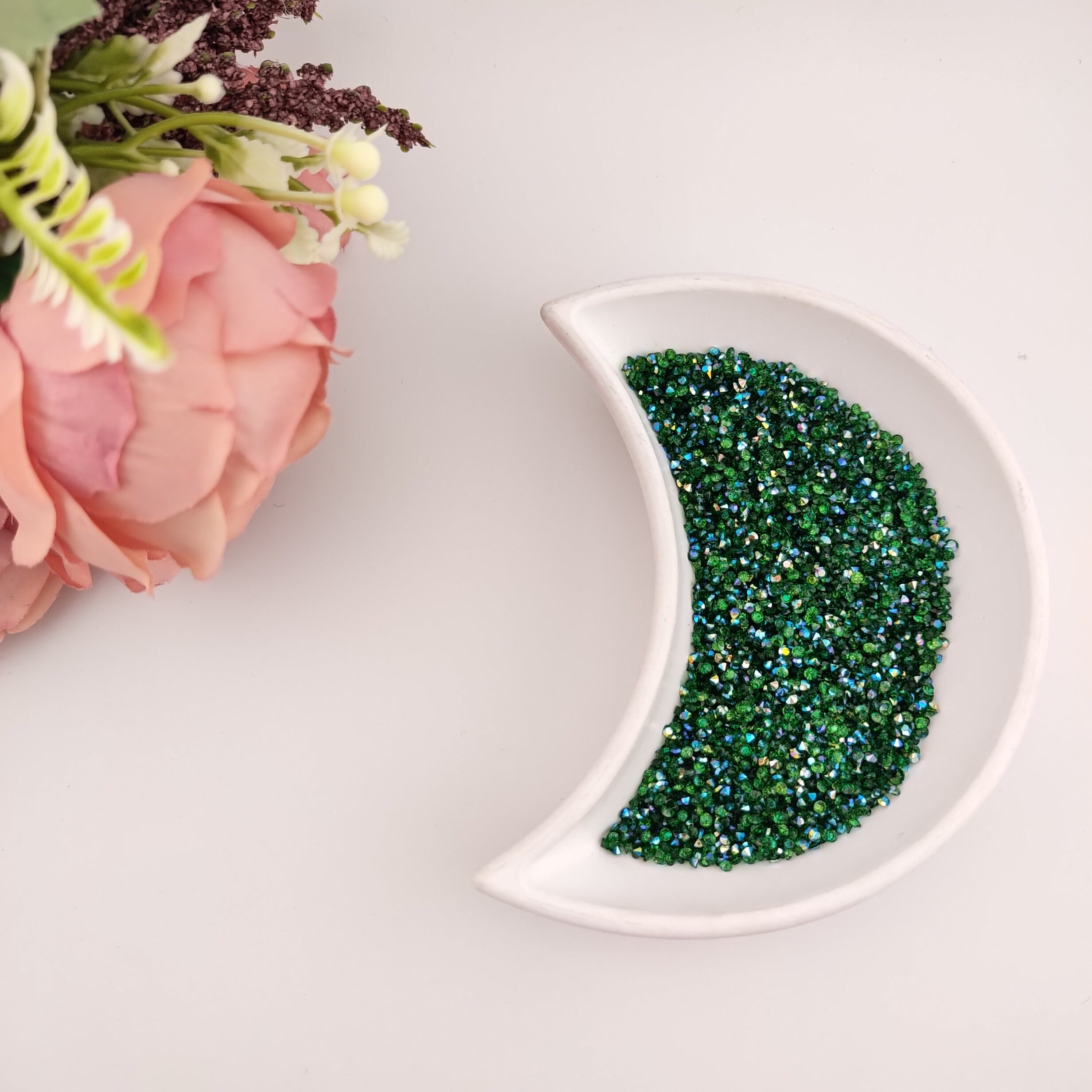 FS1115- 2MM Crystal AB Sugar Diamonds For Making Sugar Beads Or Sugar Beadable Pens