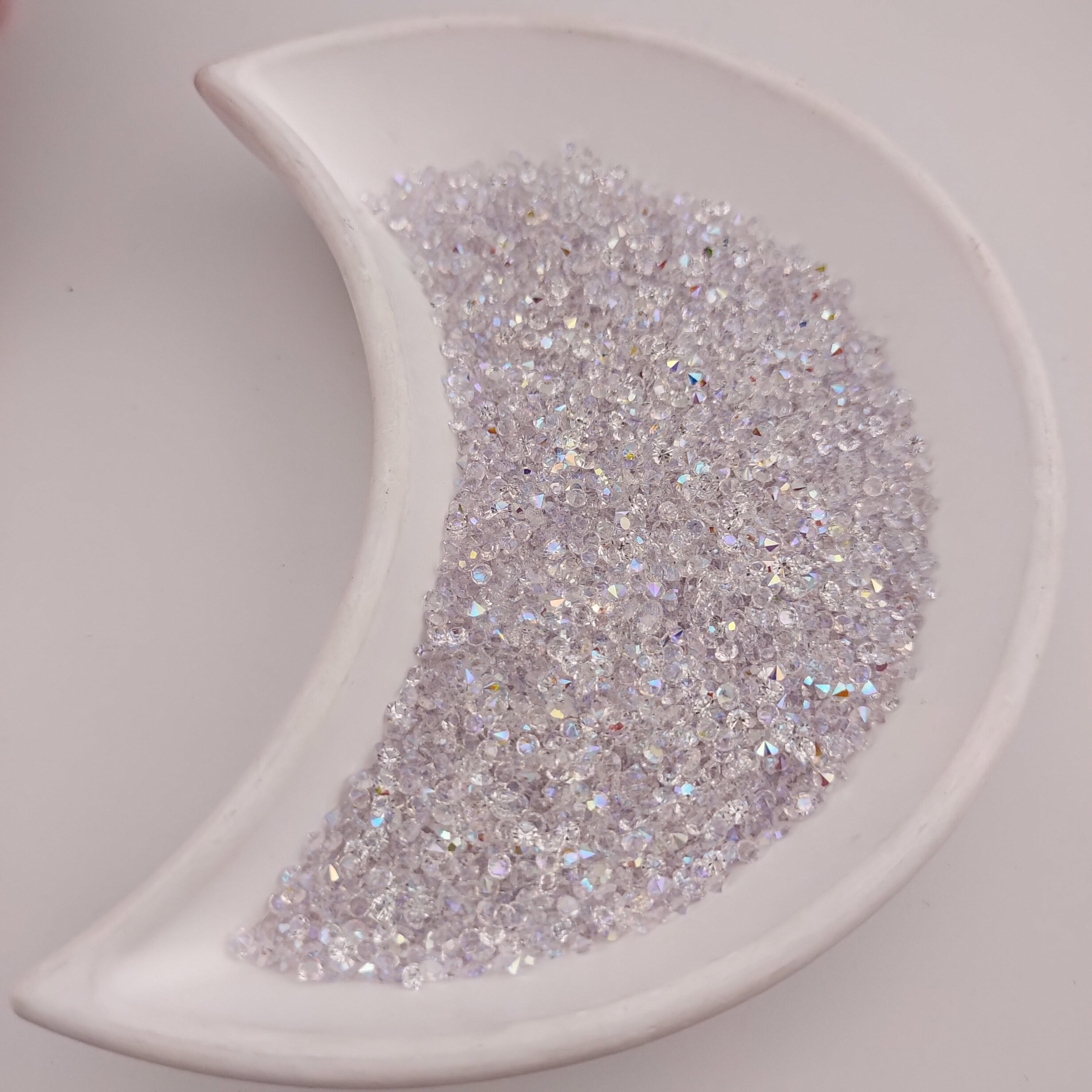 FS1115- 2MM Crystal AB Sugar Diamonds For Making Sugar Beads Or Sugar Beadable Pens
