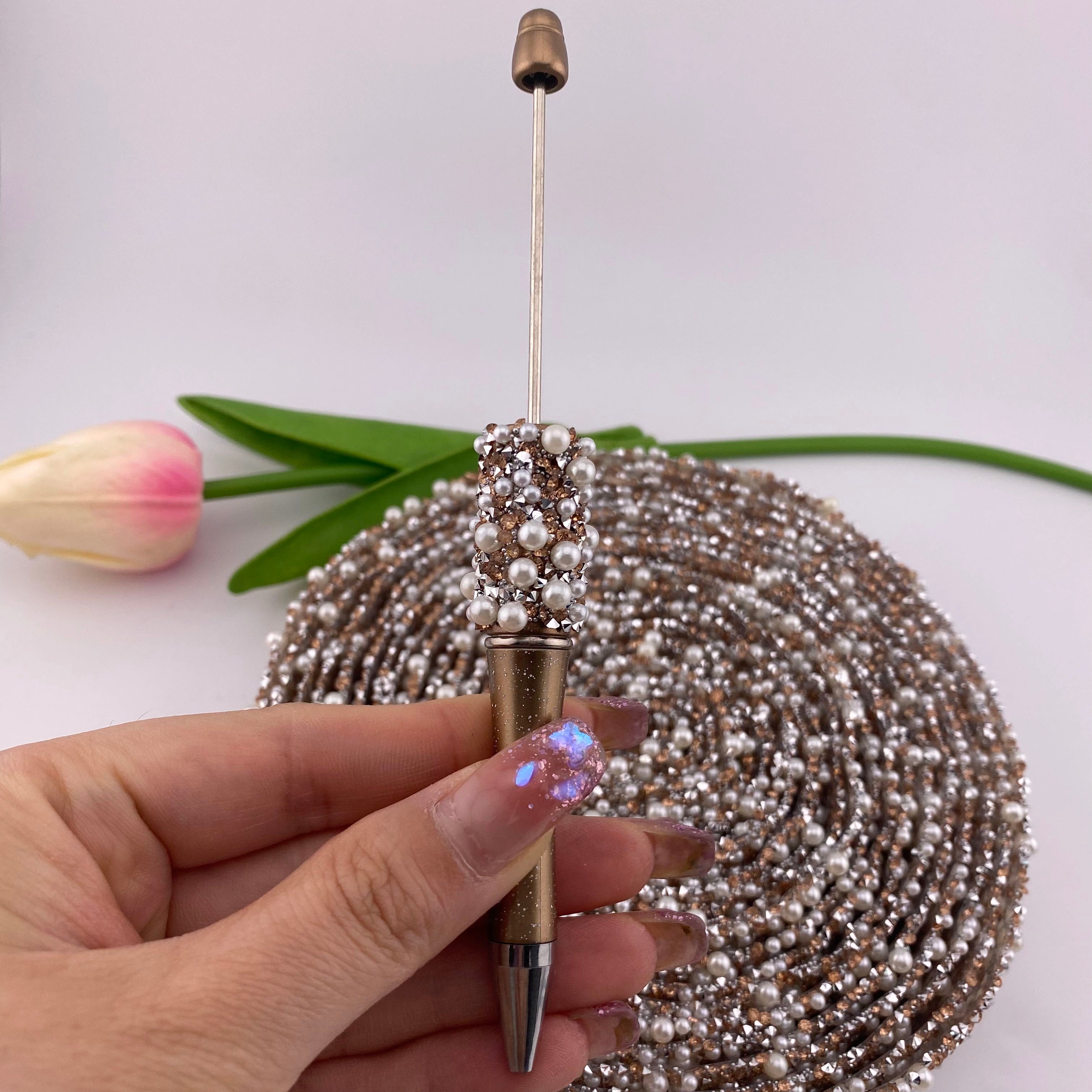 FS1636-2.7cm Width Diamonds with Pearl Pen Wraps