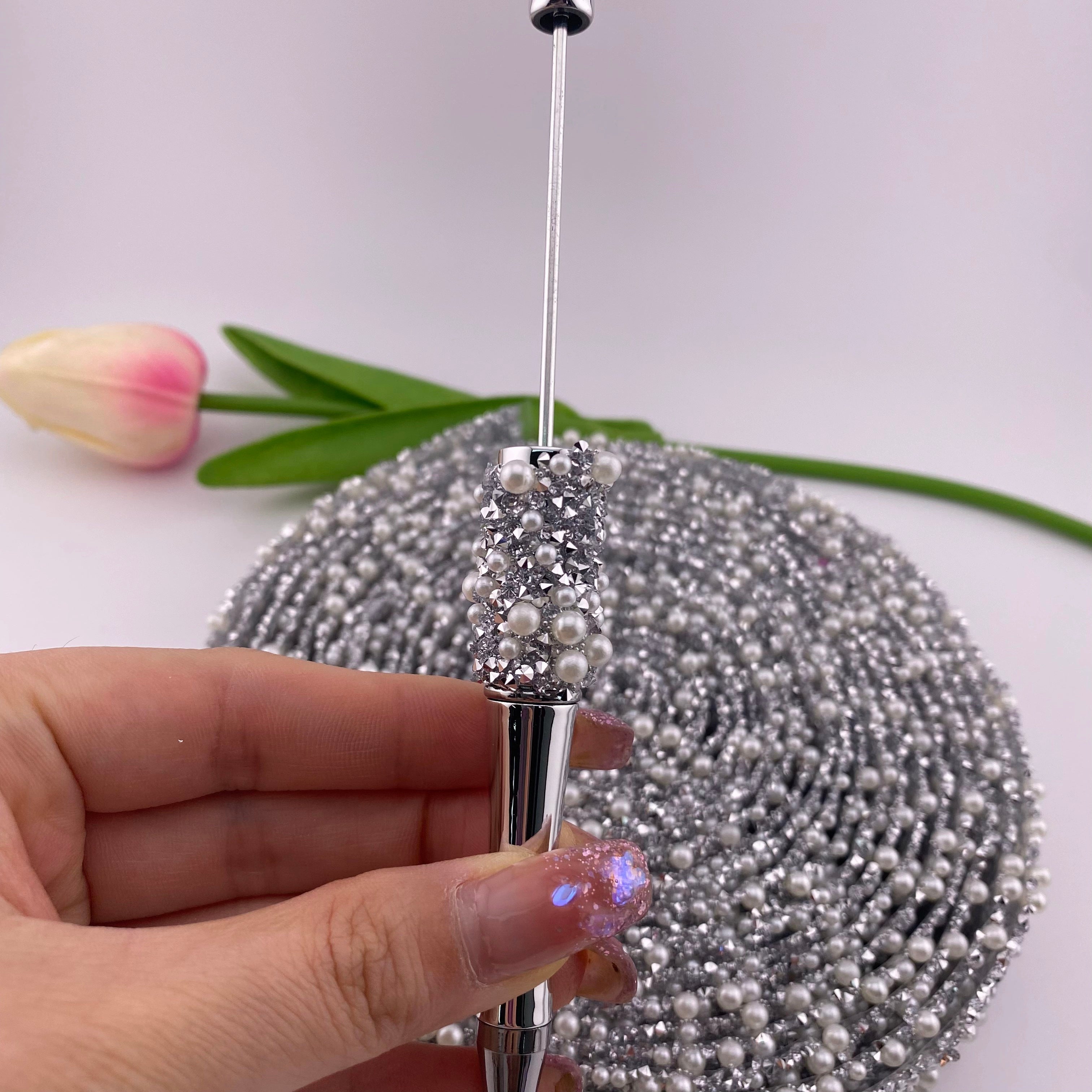 FS1636-2.7cm Width Diamonds with Pearl Pen Wraps