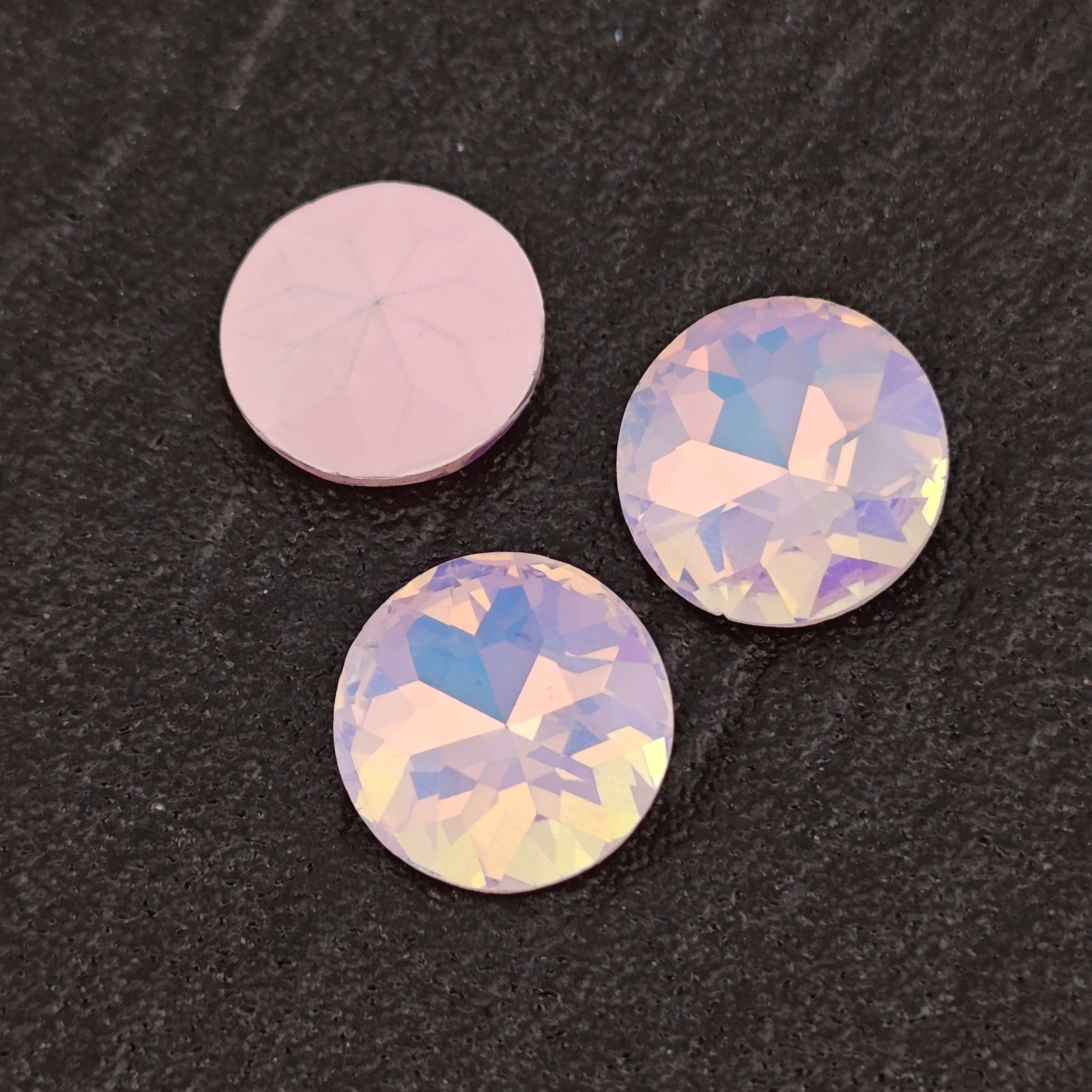 FS1610- 14mm Pointed Bottom Round Crystal Diamonds For Making fancy Beads
